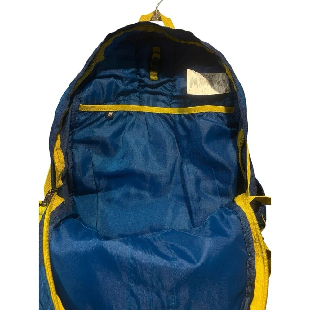 JanSport Raney 32 Hiking Travel Backpack blue/yellow